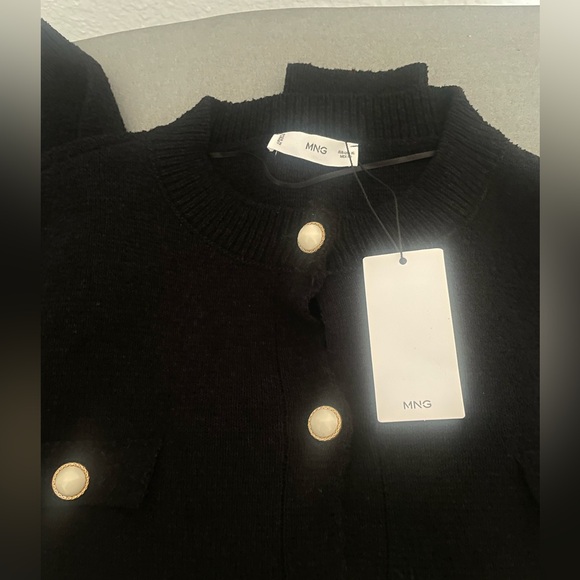 🆕 MANGO Women's Knitted Cardigan with Jewel . - Picture 9 of 10